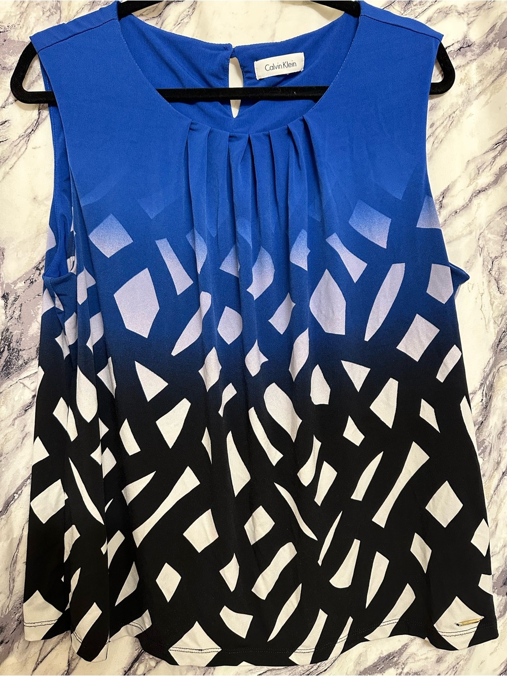 Calvin Klein Blue Ombre Blouse